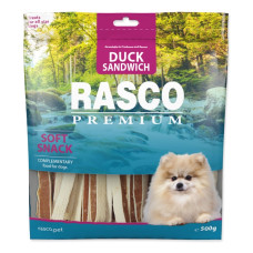 Gardums suņiem - Rasco Premium Snack sandwiches duck 500 gr