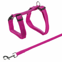 Krūšu siksna ar pavadu kaķiem - Trixie Harness with Lead 22:42cm/10mm, Lead 1.25m.