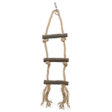 Šūpolītes putniem : Trixie Natural Living rope ladder, 3 rungs/40 cm