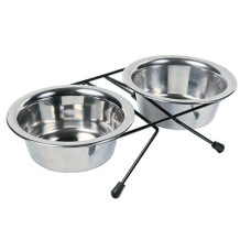 Paliktnis ar blodām - Trixie Eat on Feet Bowl Set, 2*0.45l/13cm
