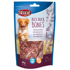 Gardums suņiem : Trixie Premio Rice Duck Bones, 80 g.