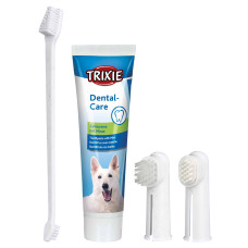Mutes kopšanas līdzekļu komplekts suniem : Trixie Dental Hygiene Set.