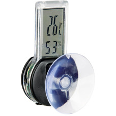 Termometrs terrarijam : Trixie "SP" Digital thermo:/hygrometer with suction pad, 3 × 6 cm