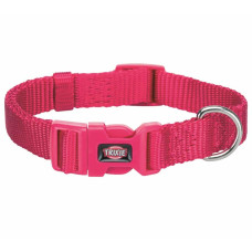 Regulējama kakla siksna suņiem : Trixie Premium collar, XXS–XS: 15–25 cm/10 mm, fuchsia