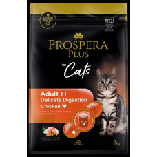 Barība kaķiem – Prospera Plus Adult 1+ Chicken Delicate Digestion, 7 kg
