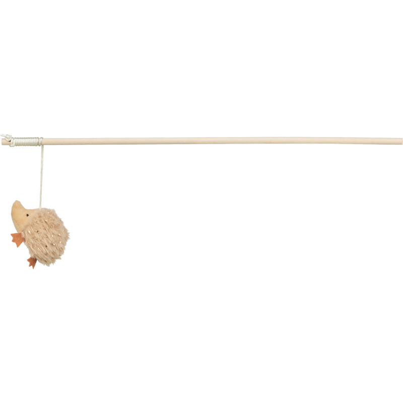 Rotaļlieta kaķiem - Trixie Xmas playing rod, hedgehog, wood, 48 cm