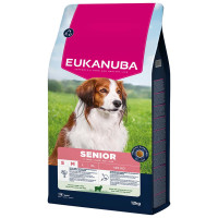 Sausa barība suņiem - Eukanuba Senior, Small/Medium, Lamb and Rice, 12 kg