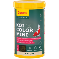 Barība dīķa zivīm - Sera Koi Color Mini1000ml (390g)