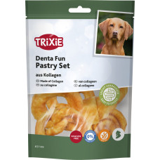 Gardums suņiem - Trixie Denta Fun pastry set made of collagen, 100 g