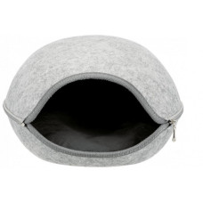 Mājiņa dzīvniekiem : Trixie Luna cuddly cave, felt, 40 × 24 × 46 cm, light grey