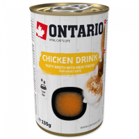Konservi, zupa kaķiem - Ontario Drink Adult Chicken, 135g
