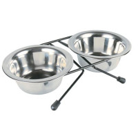 Paliktnis ar blodām - Trixie Eat on Feet Bowl Set, 2*0.2l/11cm