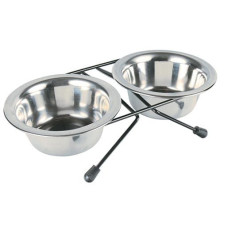 Paliktnis ar blodām - Trixie Eat on Feet Bowl Set, 2*0.2l/11cm