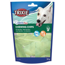 Gardums suņiem : Trixie Chewing Chips with Spirulina Algae 50g
