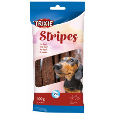 Gardums suniem : Trixie Stripes with beef, 10gab/100g