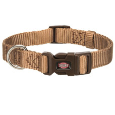 Regulējama kakla siksna suņiem : Trixie Premium collar, XXS–XS: 15–25 cm/10 mm, caramel