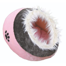 Guļvieta dzīvniekiem : Trixie Minou cuddly cave, 35 × 26 × 41 cm, pink/grey