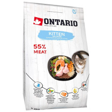 Sausā barība kaķēniem - Ontario Cat Kitten Salmon, 2 kg