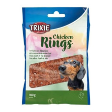 Gardums suņiem : Trixie Chicken Rings, 100 g