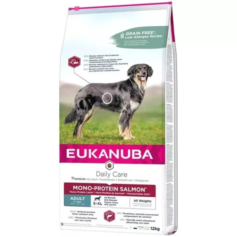 Sausa barība suņiem - Eukanuba Mono-protein Lachs, 12 kg