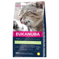 Sausā barība kaķiem - Eukanuba CAT Adult HAIRBALL CONTROL Chicken 10 kg