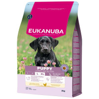 Sausa barība kucēniem - Eukanuba Puppy Large Breed Chicken 3 kg