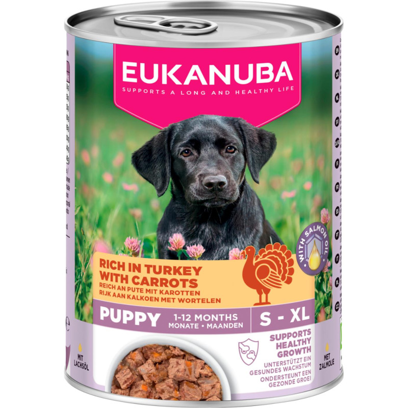 Konservi kucēniem - Eukanuba CAN LC PUP AB TUR&CAR 400 gr