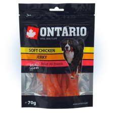 Gardums suņiem : Ontario Soft Chicken Jerky, 70 g
