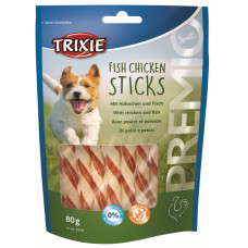 Gardums suņiem : Trixie Premio Fish Chicken Sticks, 80 g