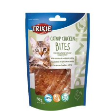 Gardumi kaķiem : Trixie Premio Catnip Chicken Bites, 50 g