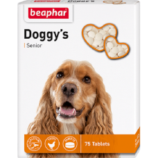Vitamīnizēta papildbarība : Beaphar Doggy's Senior 75 tab.