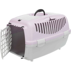 Transportēšanas bokss dzīvniekiem: Trixie Capri 2 transport box, XS–S: 37 × 34 × 55 cm, light grey/light lilac