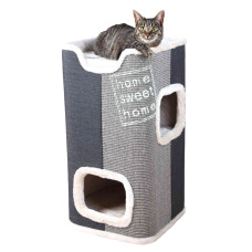 Mājiņa kaķiem : Trixie Jorge Cat Tower, 78 cm, anthracite/light grey/grey