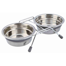 Paliktnis ar blodām - Trixie Eat on Feet Bowl Set, 2*0.45l/13cm