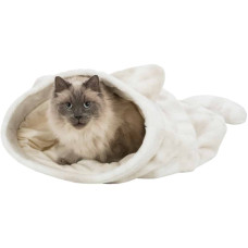 Guļvieta dzīvniekiem : Trixie Nelli cuddly sack, 54 × 23 × 65 cm, white-taupe