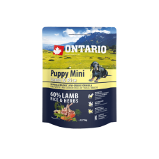 Sausā barība kucēniem - Ontario Dog Puppy Mini Lamb and Rice, 0.75kg