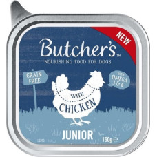 Konservi kucēniem : Butchers DOG Original Junior with chicken pate 150g