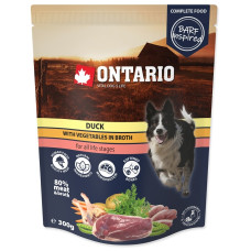 Konservi suņiem : Ontario Dog Duck with vegetables in broth, 300 g