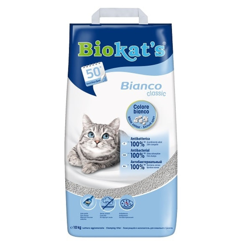Smiltis kaķu tualetei - Gimborn Biokat's Bianco 10kg