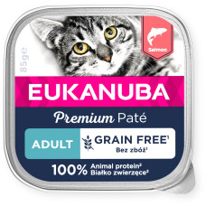 Konservēta barība kaķiem - Eukanuba Cat Adult Salmon pate 85g
