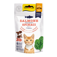 Gardumi kaķiem - GimCat Crunchy Snacks Salmon & Spinach 50g