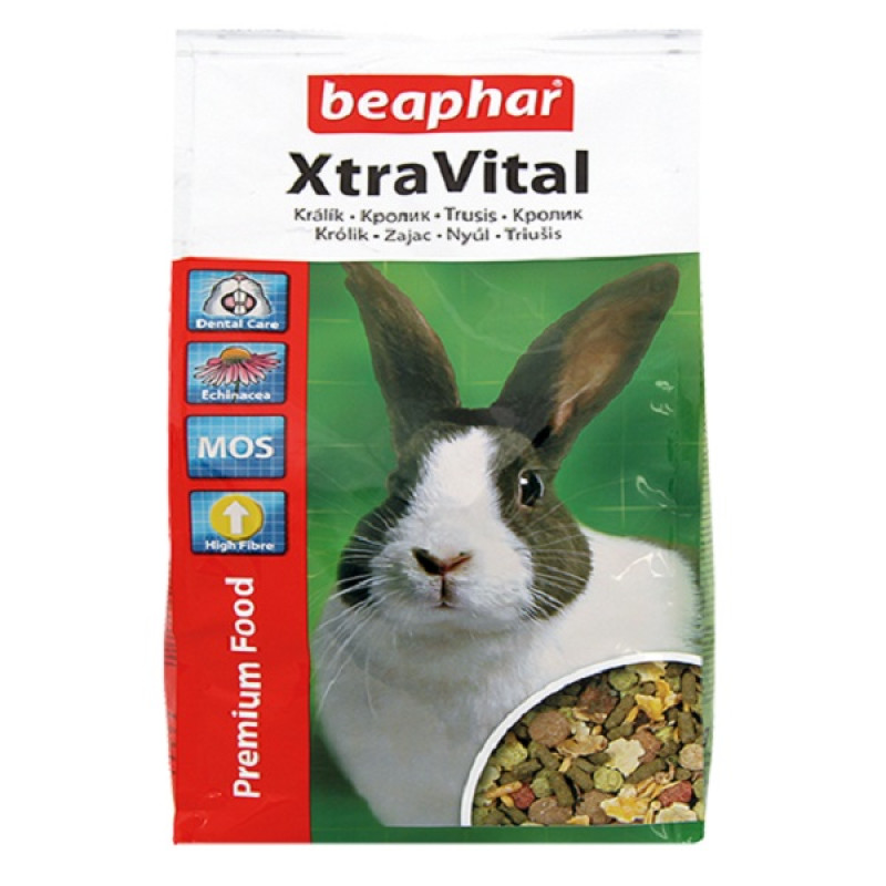 Barība trušiem - Beaphar Xtra Vital Rabbit Food, 1kg