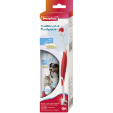 Zobu pasta + zobu birste Beaphar TOOTH COMBIPACK