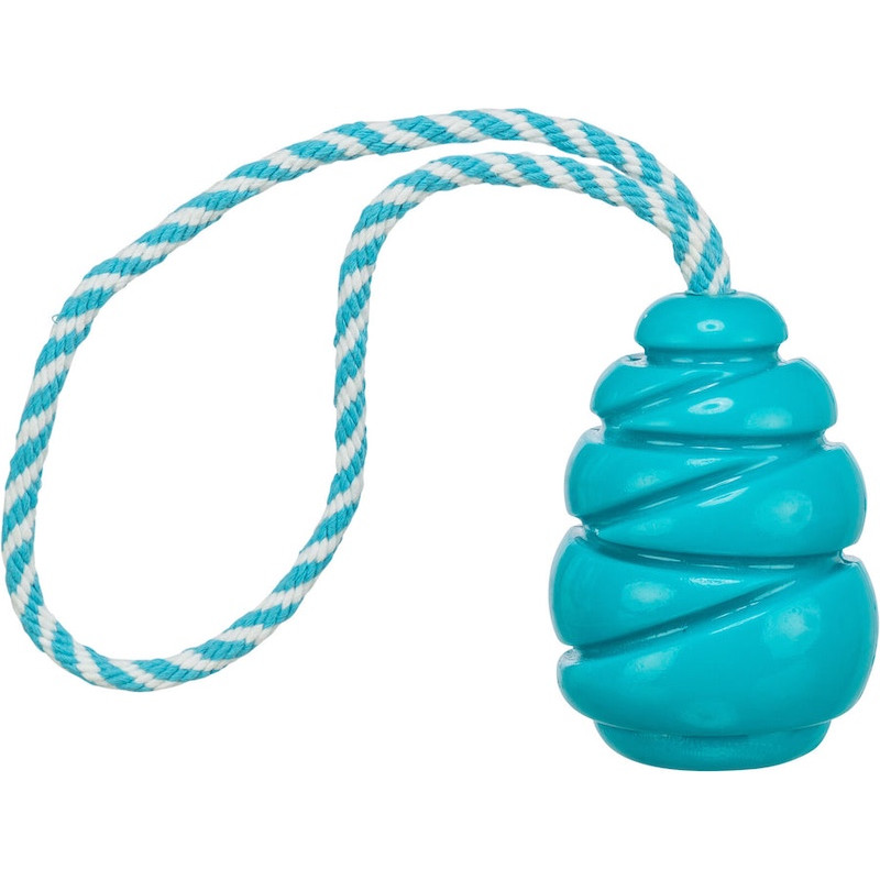 Rotaļlieta suņiem - Trixie Super Strong jumper, with rope, TPR, 36.5 cm/7.9 cm