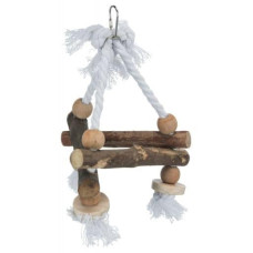 Rotaļlieta putniem :Trixie Natural Living swing on rope, 16 * 16 * 16 cm
