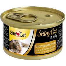 Konservēta barība kaķiem : Gimpet ShinyCat Tuna, Shrimps and Malt, 70 g
