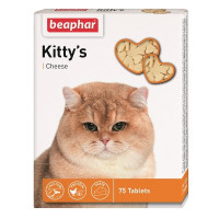Vitamīnizēta papildbarība - Beaphar KITTY'S Cheese, 75tab.