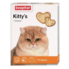 Vitamīnizēta papildbarība : Beaphar KITTY'S Cheese, 75tab.