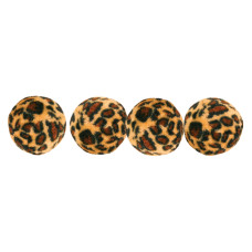 Rotaļlieta kaķiem : Trixie Set of Toy Balls with Leopard Print 4gab, 4cm