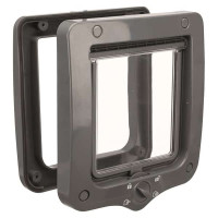 Ieliekamās durtiņas - Trixie 4-Way cat flap, 20 × 22 cm